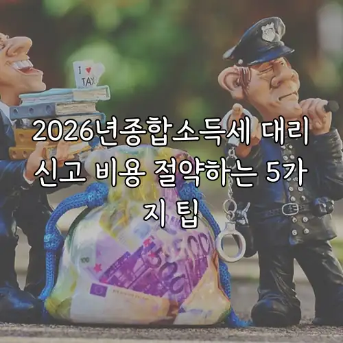 2026년종합소득세 대리신고 비용 절약하는 5가지 팁