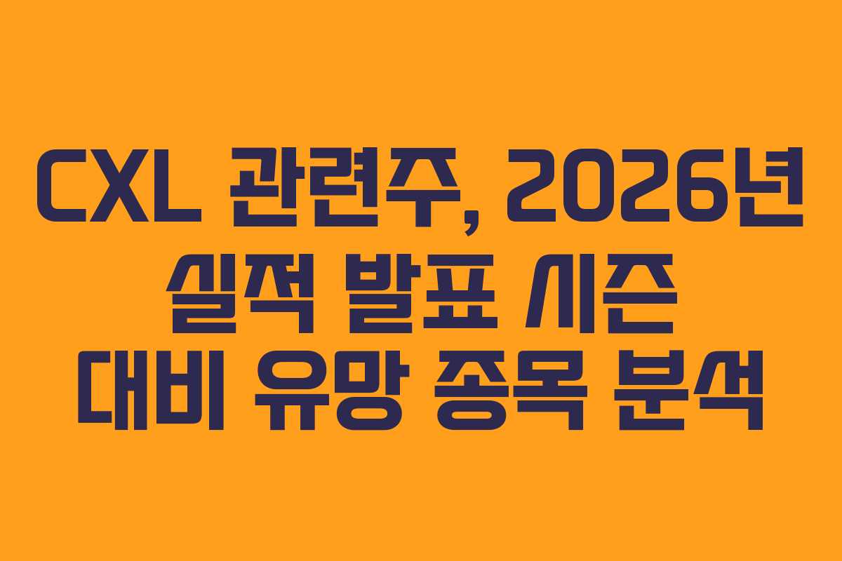 CXL-관련주,-2026년-실적-발표-시즌-대비-유망-종목-분석