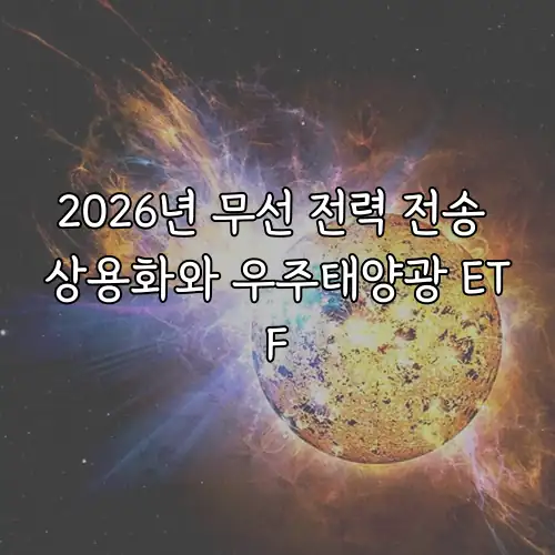 2026년 무선 전력 전송 상용화와 우주태양광 ETF