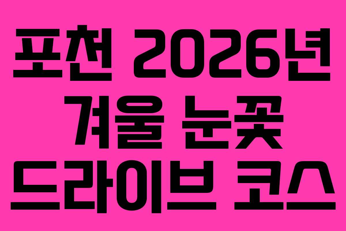 포천-2026년-겨울-눈꽃-드라이브-코스